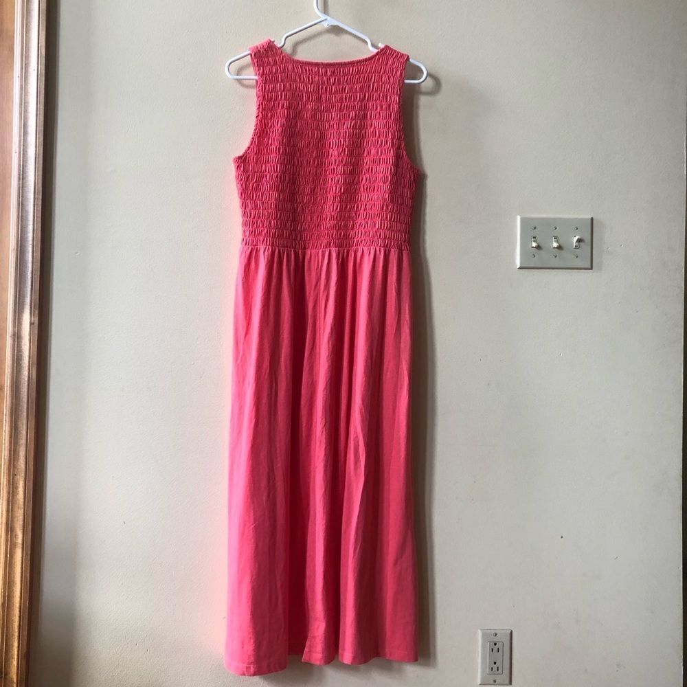 Loft Poplin Mixed Media Midi Pocket Dress - Picture 5 of 5